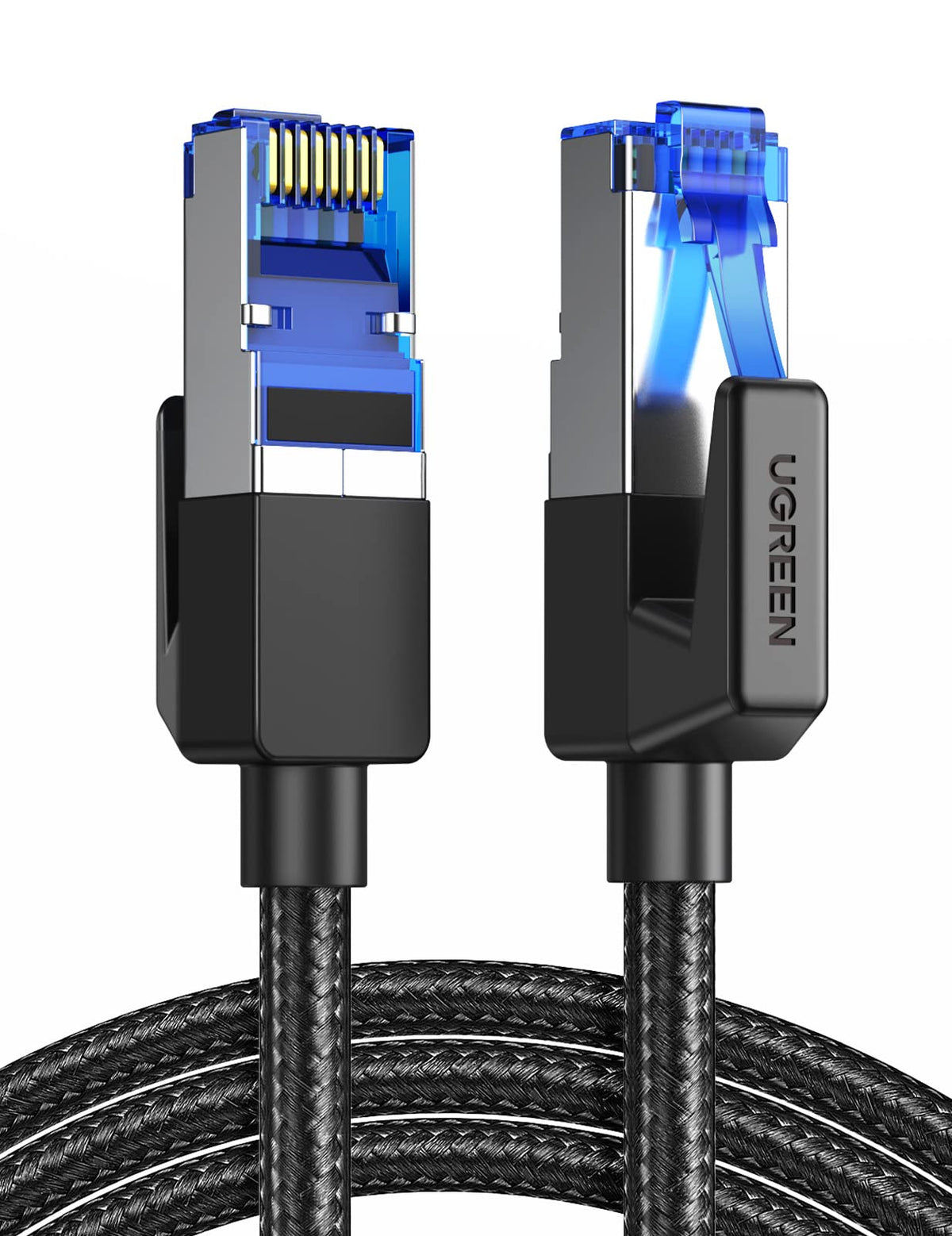 UGREEN Ethernet Cable 2m, Cat 8 High-Speed 40Gbps Internet Cable Braided