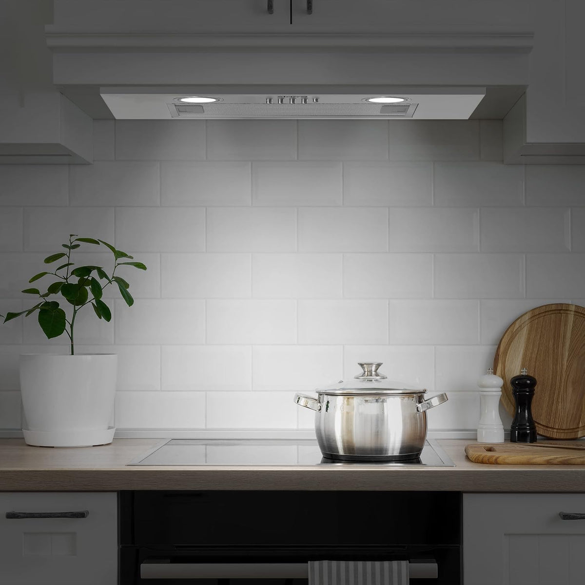 CIARRA 52cm Integrated Cooker Hood Stainless Steel 300m³/h CBCS5913A