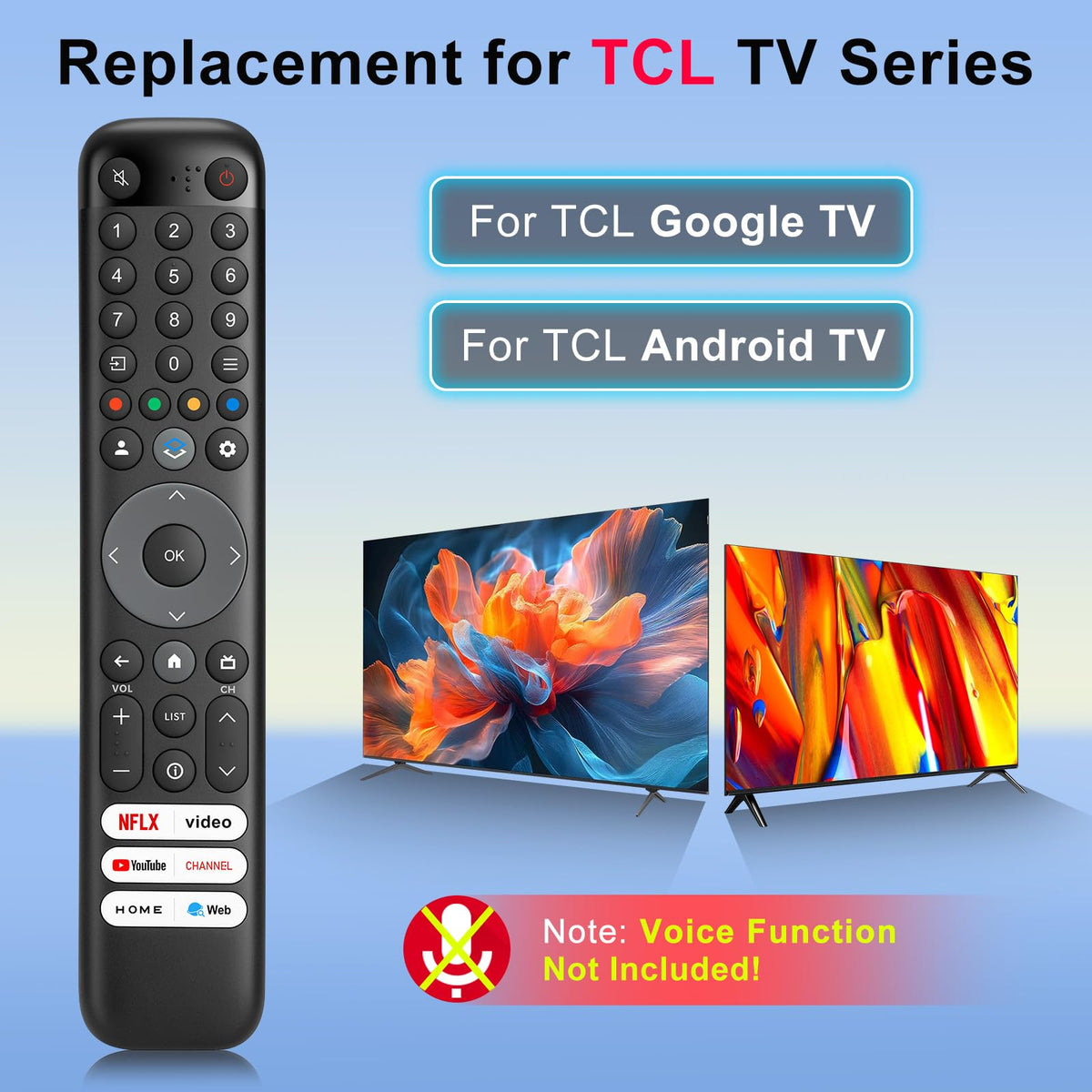 Universal for Samsung TV Remote Replacement【2 Pack】