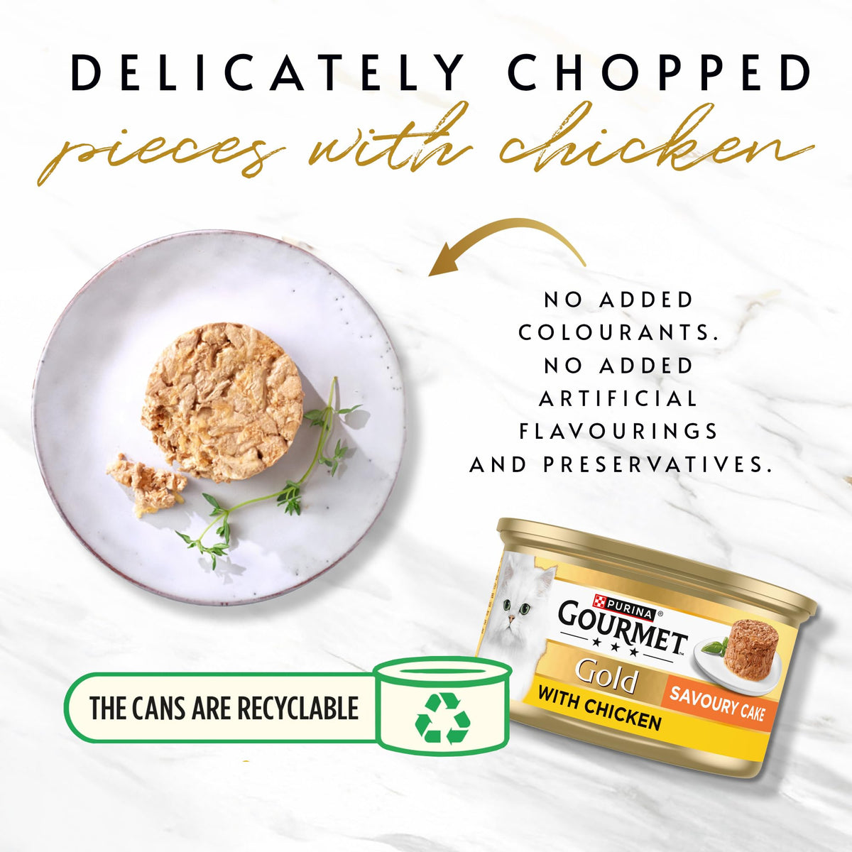Gourmet Gold Cat Food Savoury Cake with Tuna 85g