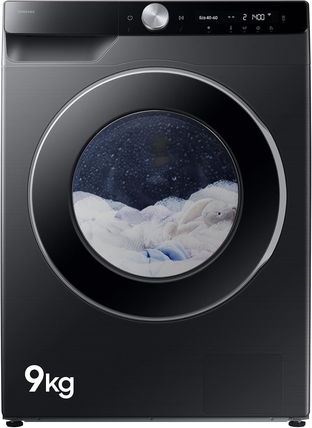 Samsung Series 6 AI Energy Washing Machine, 9kg, 1400rpm, Black, WW90DG6U25LBU1