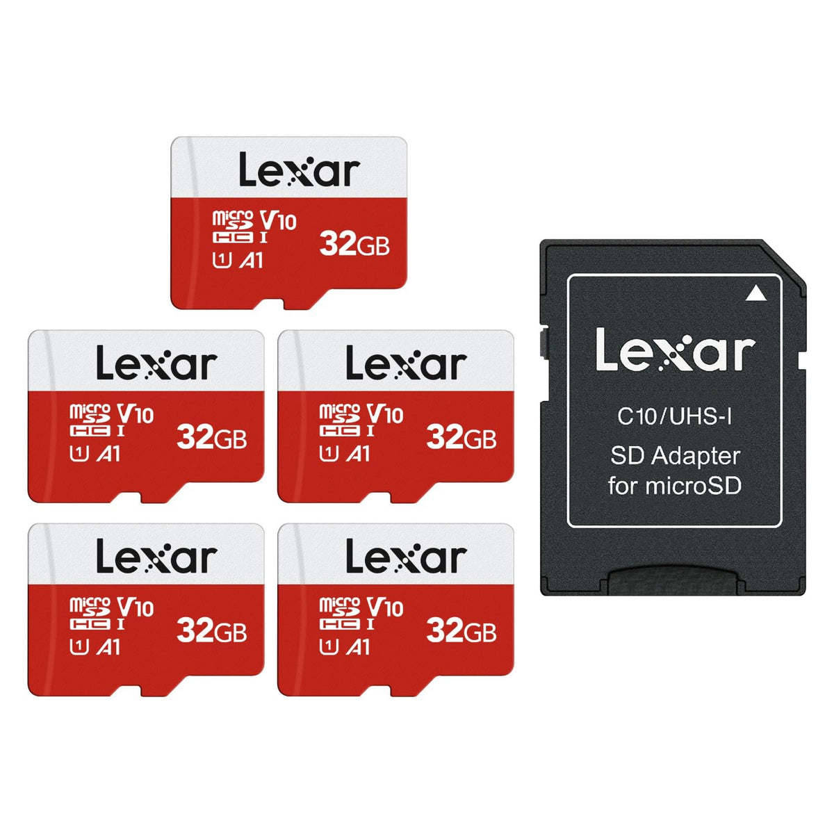 Lexar Micro SD Card 64GB E Series, Up to 100MB/s, microSDHC