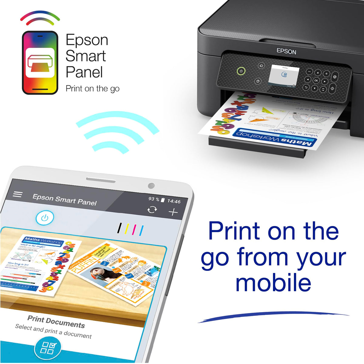 Epson Expression Home XP-5200 Precision Core 3-in-1 Ink Multifunction Printer, Scanner, Copier, WiFi, 1440dpi, Duplex, 2.4 Inch Display, DIN A4, incl. 3 Months Readyprint Flex Trial
