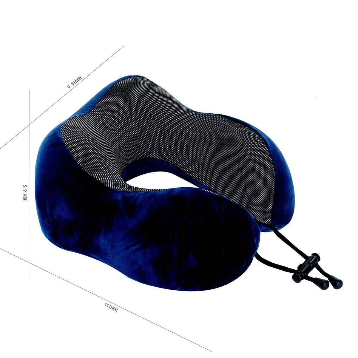 Memory Foam Travel Pillow, Neck Pillow with 360-Degree Head Support, Comfortable and Lightweight, Ideal for Sleeping on Airplane, Car, Train, Bus and Home Use, Comes with Storage Bag (Grey)