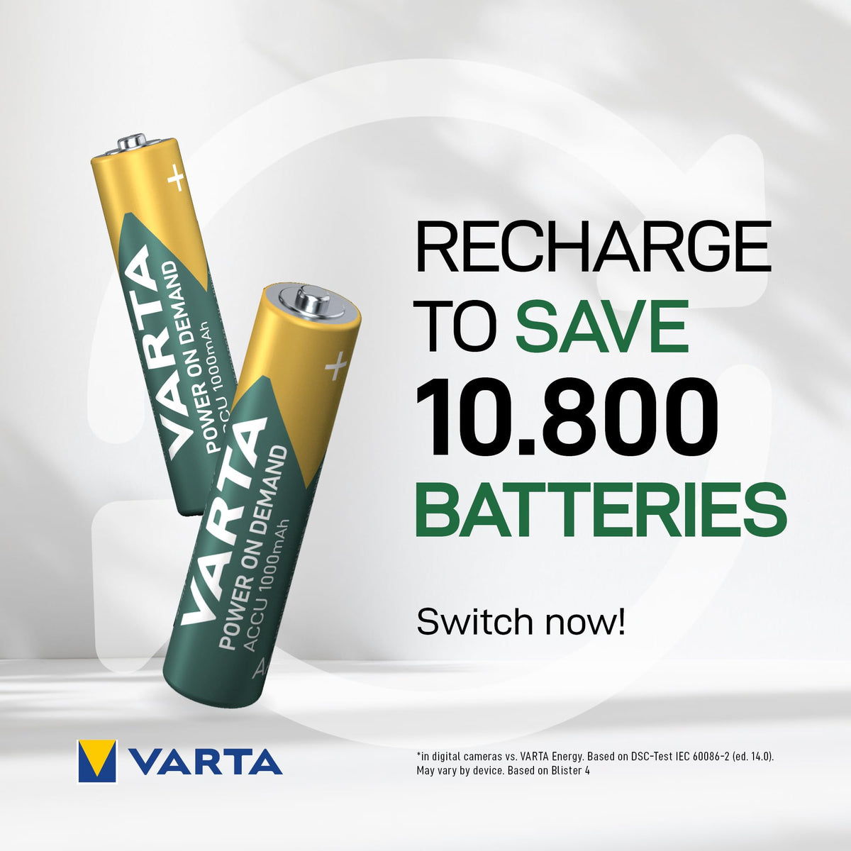VARTA Batteries AA, Pack of 40, Power on Demand, Alkaline, 1.5 V