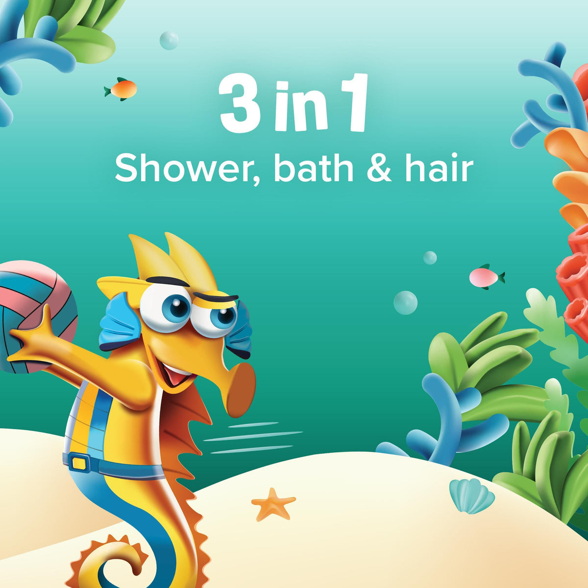 Palmolive Sea Creature Kids Shower Gel 750ml (Pack of 2)