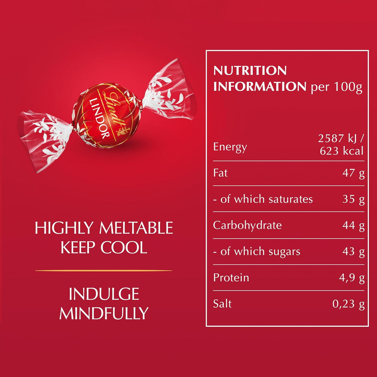 Lindt Lindor Milk Chocolate Truffles – 200g Box (Approx. 16 Balls) – Smooth Filling – Gift, Birthday, Congratulations Treat