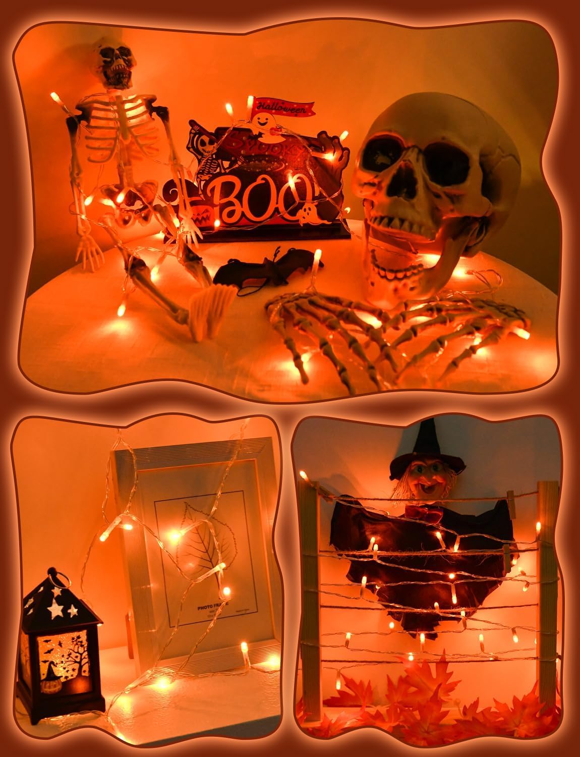 cshare LED Fairy Lights, 5M/16.4Ft 50LEDs with Timer (6 Hours ON | 18 Hours Off) is Battery Operated for Room,Patio,Halloween,Christmas,Indoor/Outdoor Decoration| Cool White