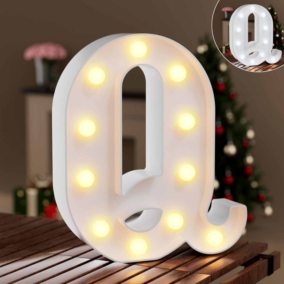 Ledido Pink Glitter Light Up Number 80 for 80th Birthday Decorations