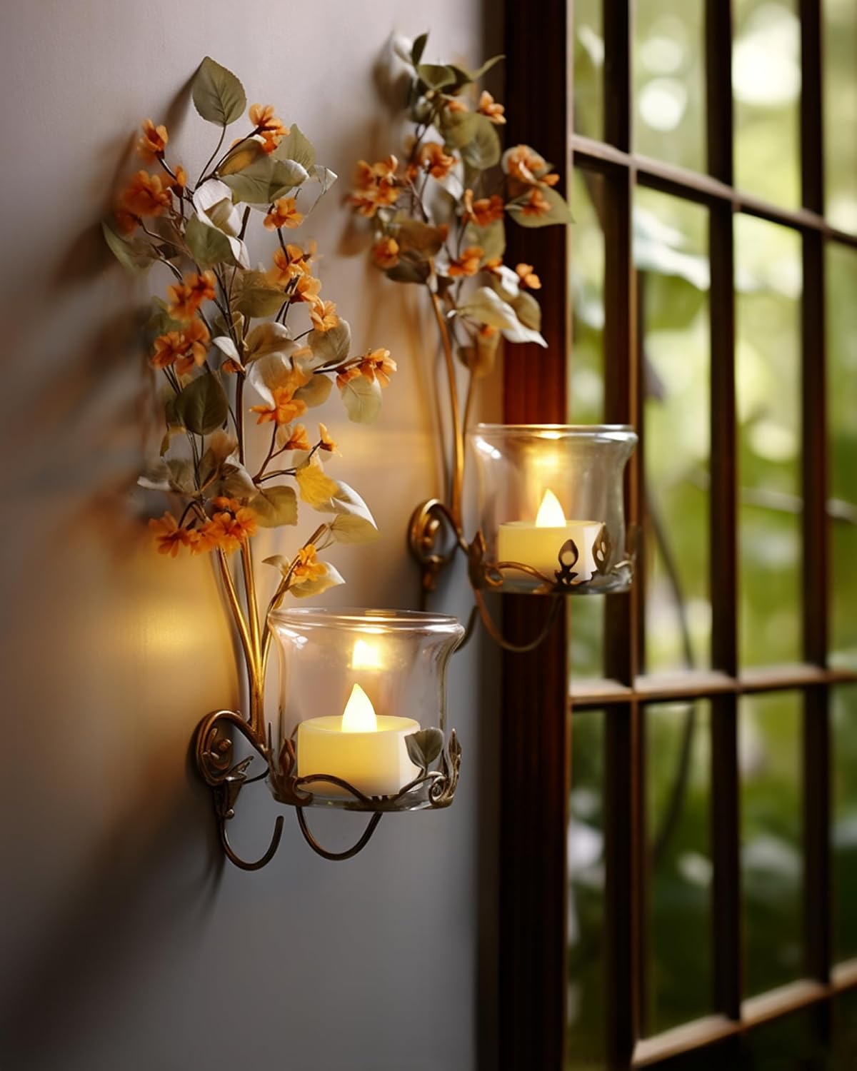 Homemory Led Battery Operated Tea Lights, Fake Electric Flickering Candles