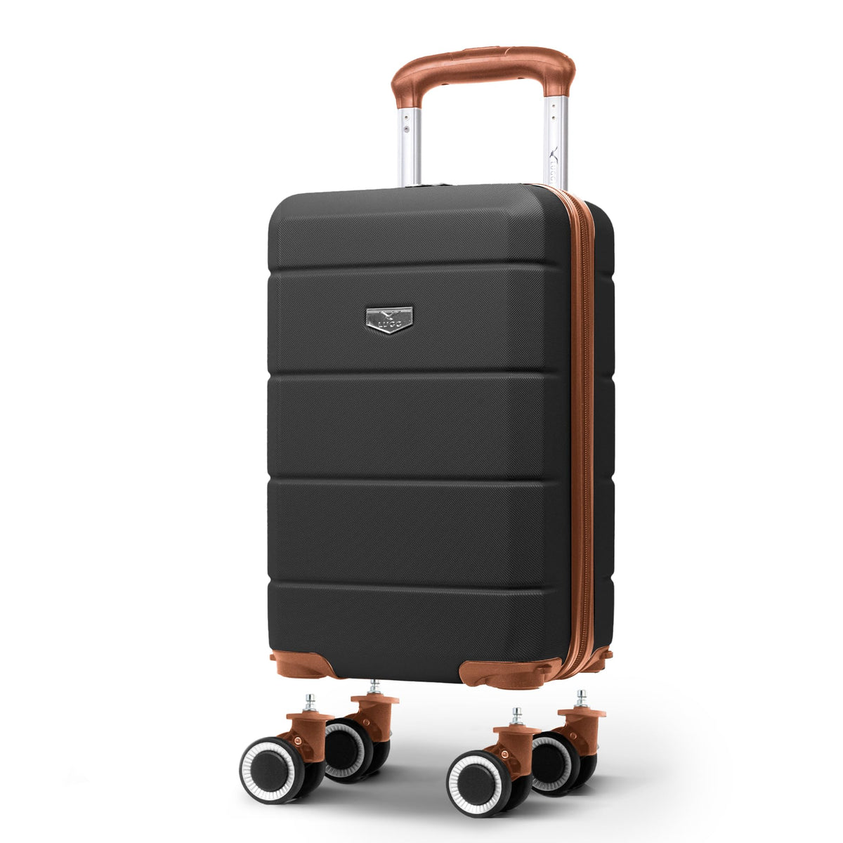 LUGG Jetset 40cm Suitcase 40x30x20cm, Ryanair Compatible Underseat Size, Hard Shell ABS, Spinner with Removable Wheels, Lightweight Travel Luggage, 1 Year Warranty