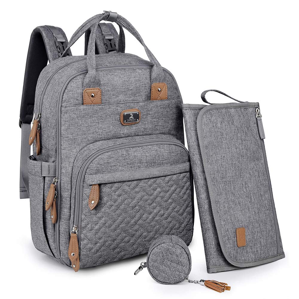 Dikaslon Baby Changing Bags Backpack, Large Baby Bag, 19 Pockets, Outdoors