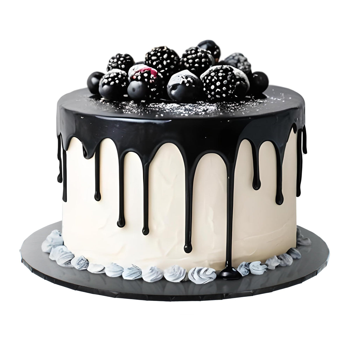 Culpitt Black 10" Masonite Cake Board | Extra Strong, Round, 5mm Thick