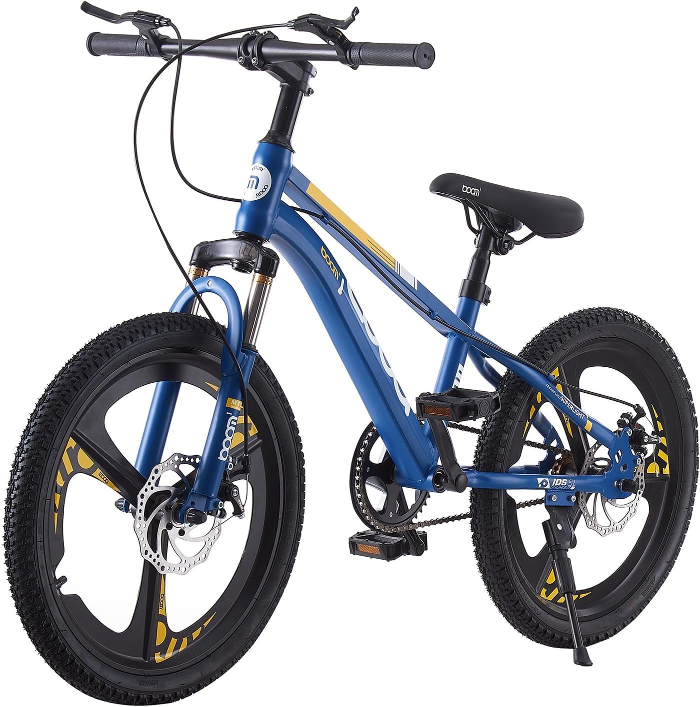BSTSEL Kids Bike 18" 20" 22" 24" Inch Youth Bike Shock Absorber Bike,12.25-Inch Frame,V-Brakes,Suitable for 9-14 Year Old Boys and Girls Mountain Bikes Pink Blue Bicycle