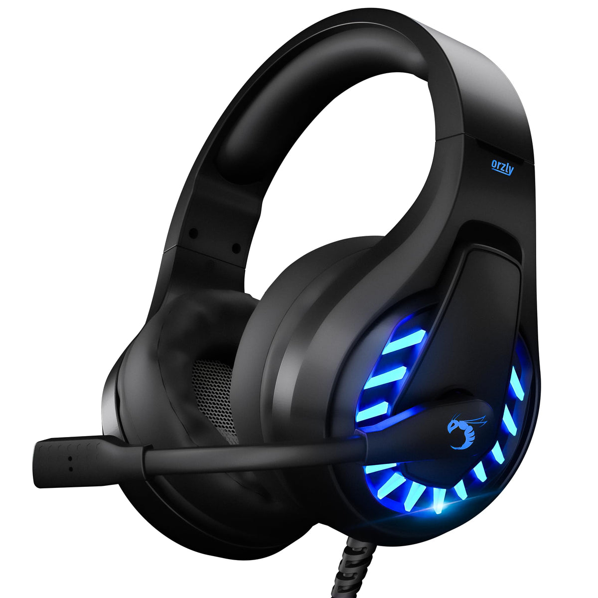 Orzly Gaming Headset for PC and Gaming Consoles compatible with PS5, PS4, XBOX SERIES X | S, XBOX ONE, Nintendo Switch & Steam Deck with noise cancelling mic - RXH-30 Siberia Edition