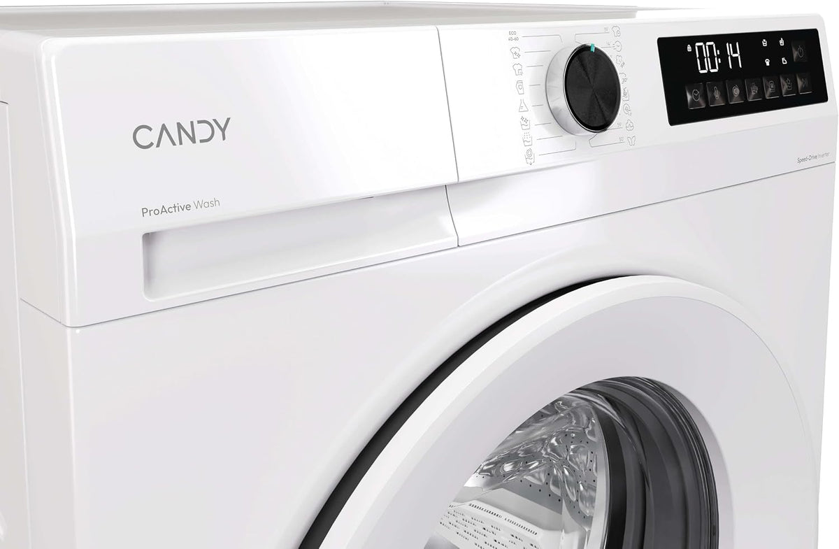 Candy Quick Pro Washing Machine, 8kg, White, A-20%, 1400 RPM