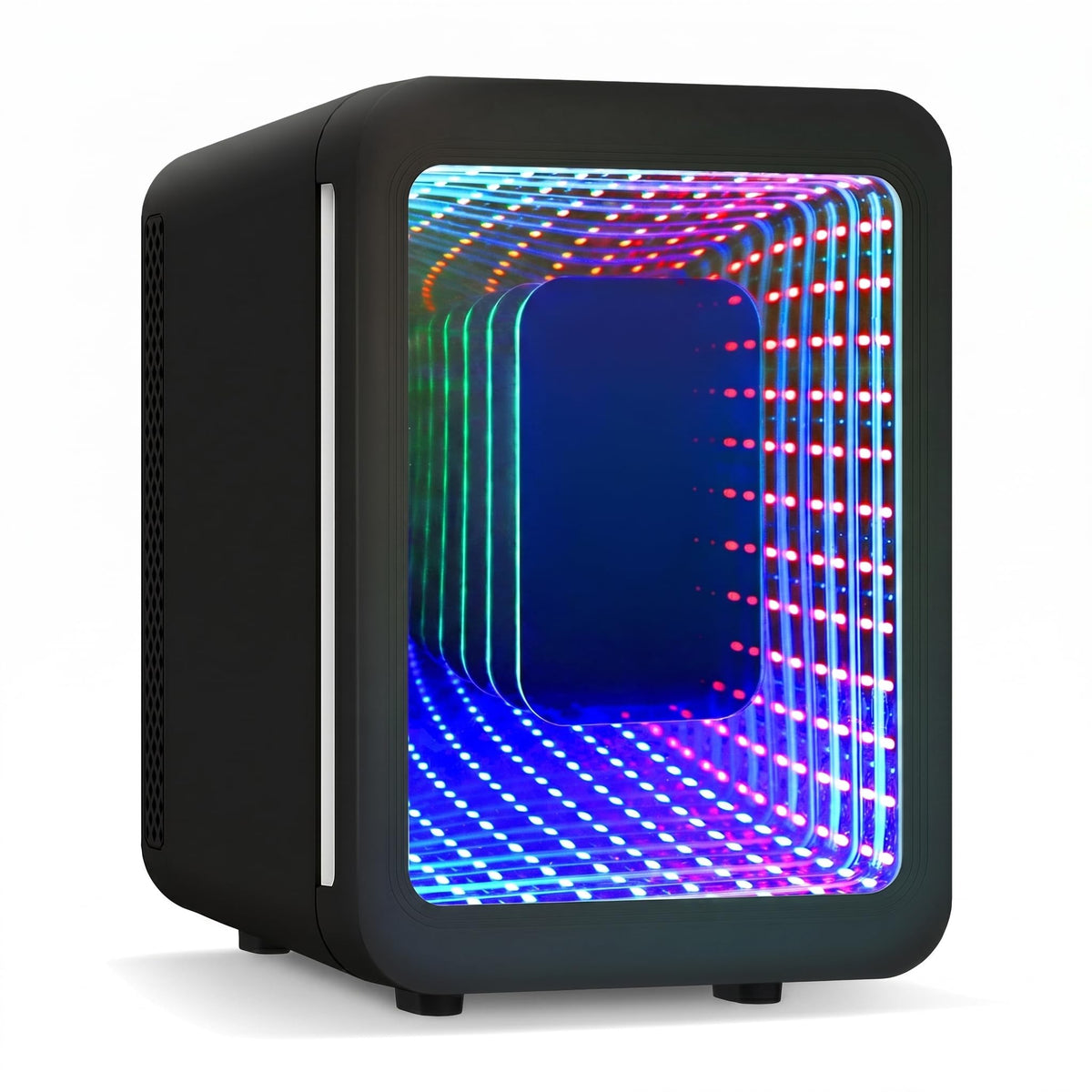 4 Liter Mini Fridge with RGB LED Mirror, AC/DC Skincare Fridge
