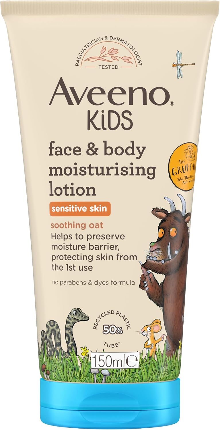 Aveeno Kids Face & Body Lotion for Kids' Sensitive Skin Gruffalo Edition