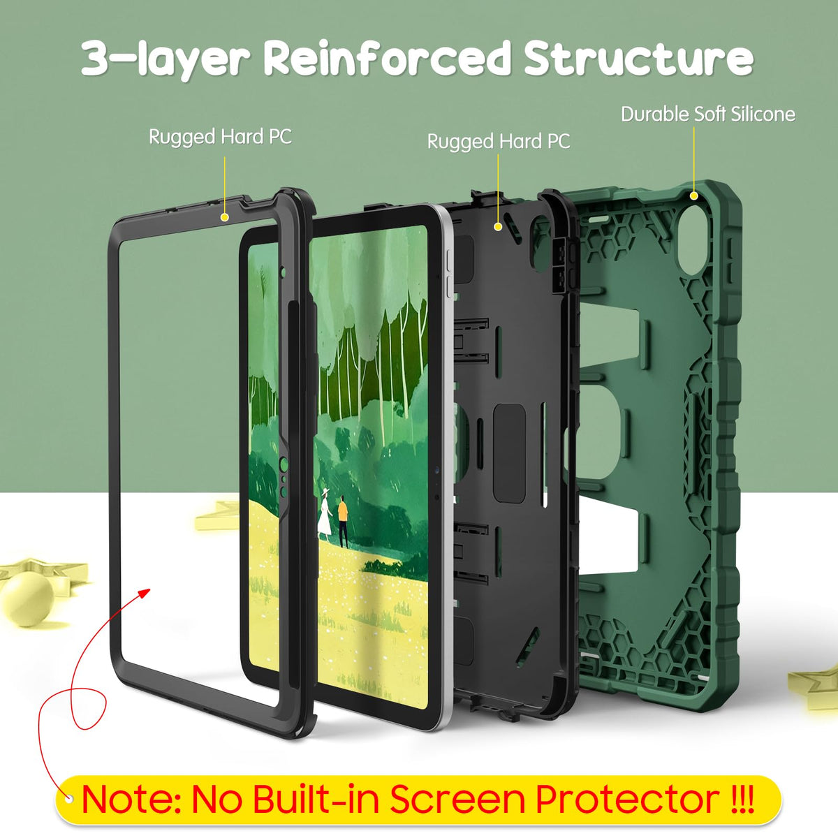 FINTIE Kid-Friendly Case for iPad (A16) 11th Gen 11 Inch, iPad 10th Gen