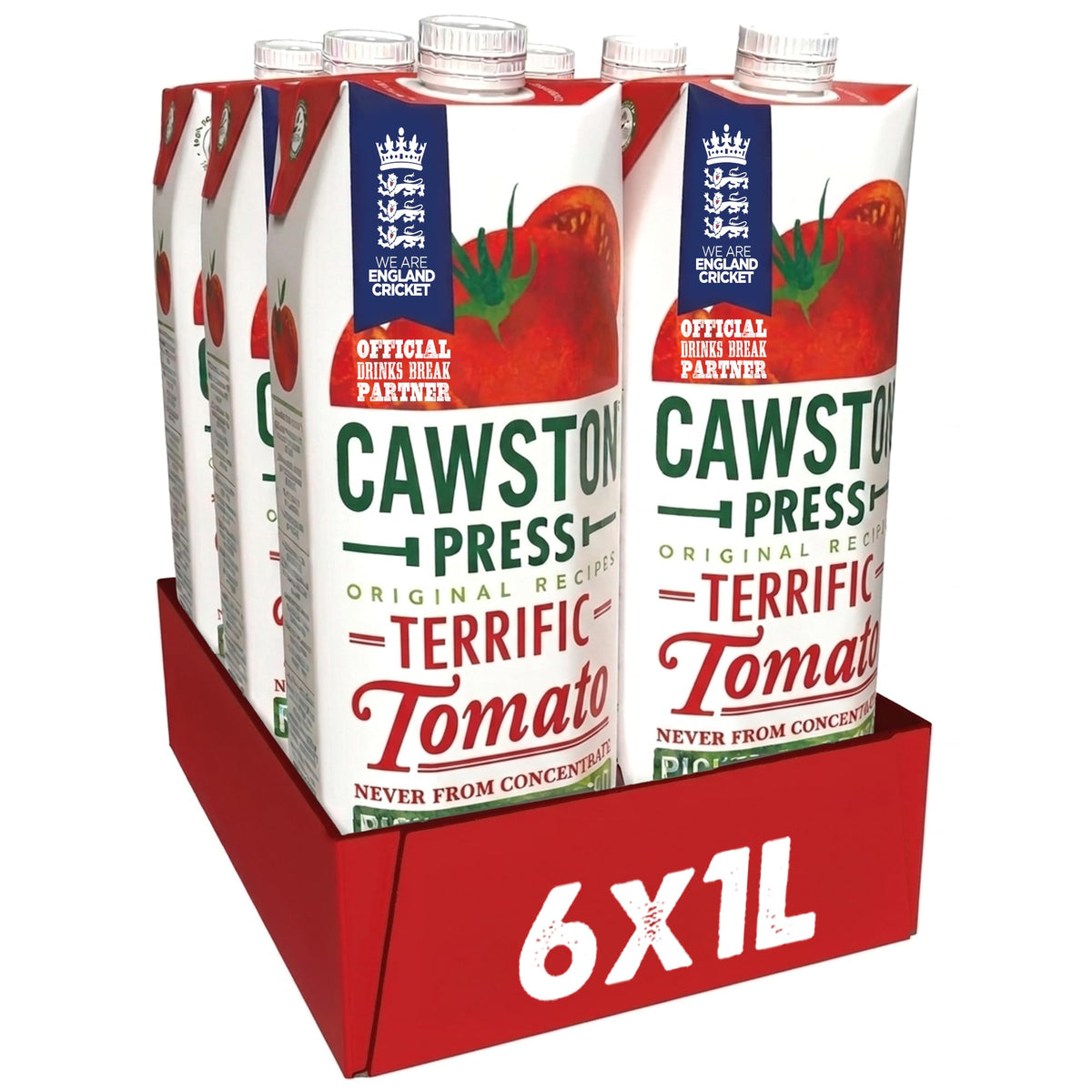 Cawston Press Brilliant Beetroot Pressed Juice 1 litre (Pack of 6) - Pure Pressed Beetroot, Vegan, No Added Sugar