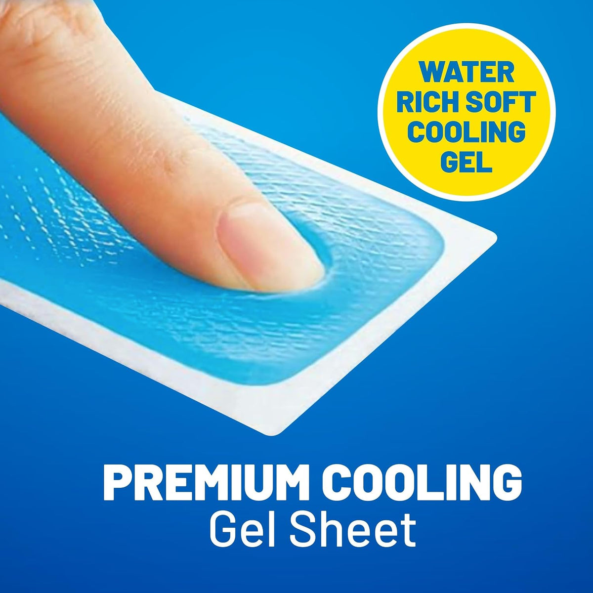 KOOL 'N' SOOTHE Migraine Cooling Gel Sheets - 4 Pack