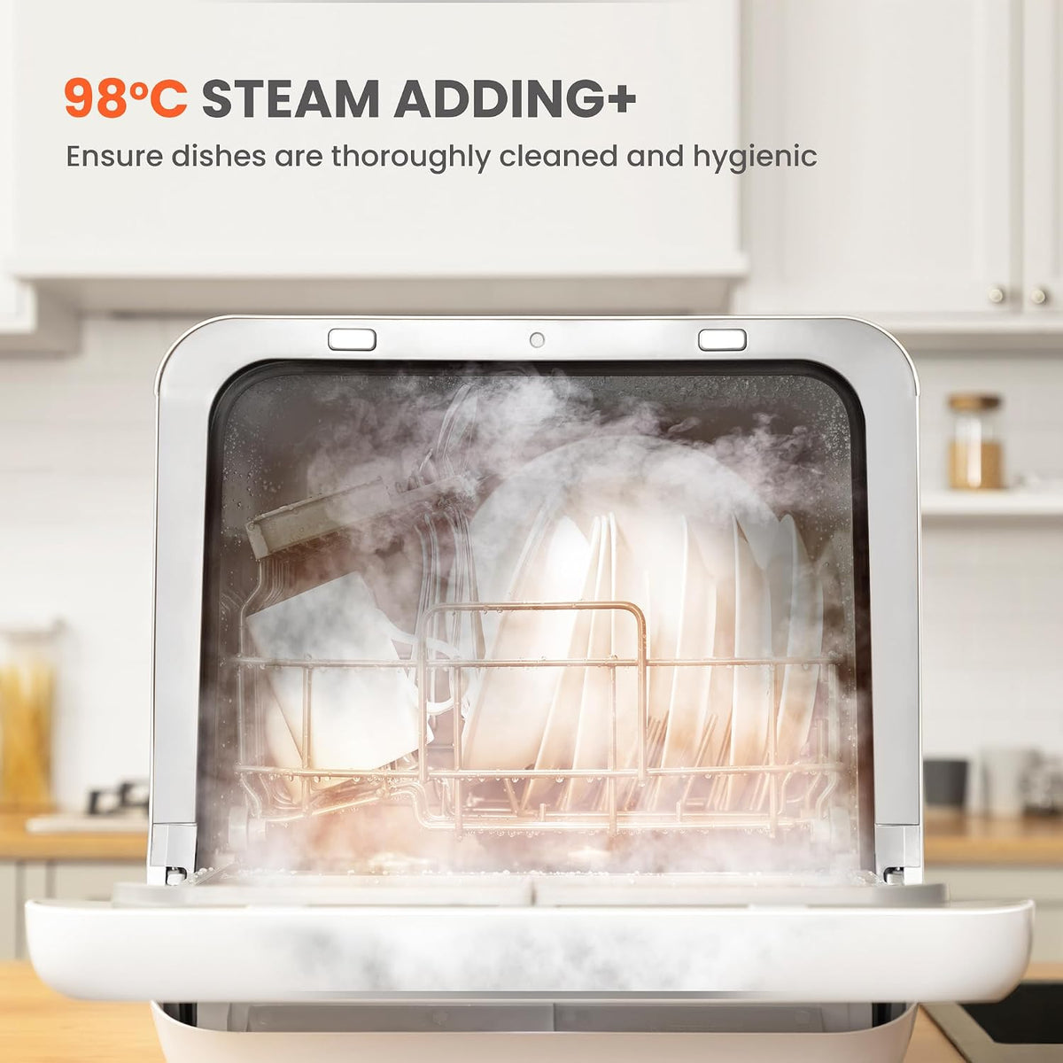COMFEE' Table Top Dishwasher, No Plumbing Needed, for Singles & Couples