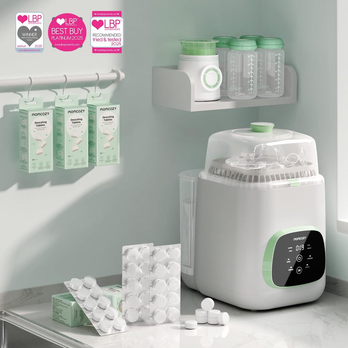 Momcozy Official Washing Block for KleanPal Pro Baby Bottle Washer, 120 Pcs