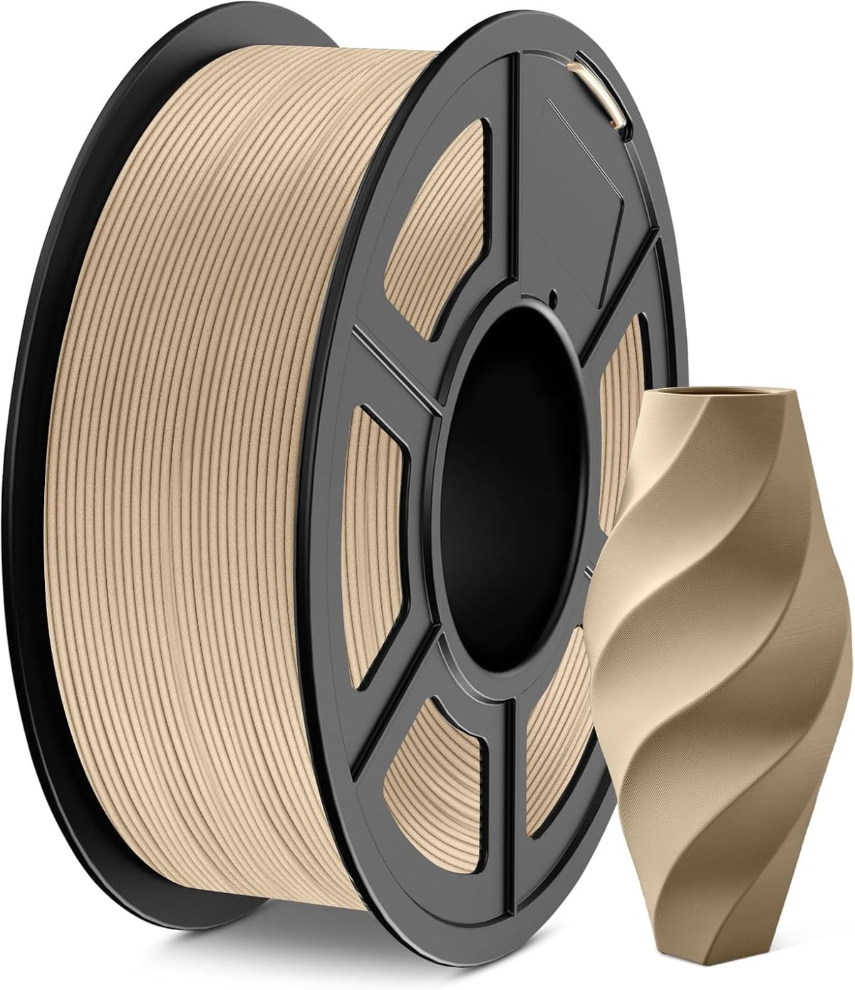 JAYO PLA 3D Printer Filament 1.1KG Black, PLA Filament 1.75mm, Dimensional Accuracy +/- 0.02mm, Neatly Wound Filament, Fits Most FDM Printer.