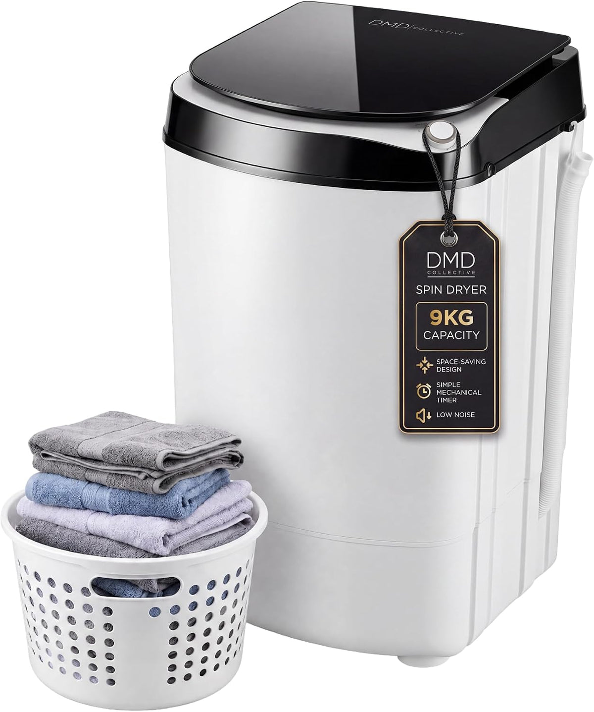 DMD Collective - 9kg Spin Dryer, Clothes Spinner, Stainless Steel Drum