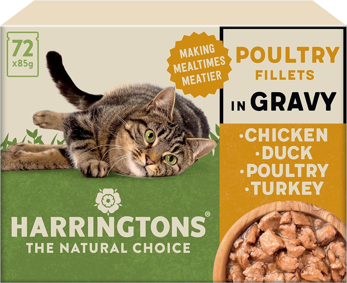Harringtons Complete Wet Adult Cat Food Pouch Mixed in Jelly Pack 40x85g