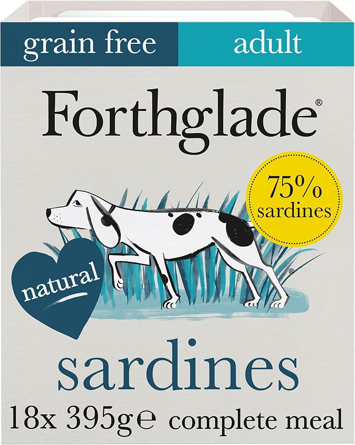 Forthglade Wet Dog Food (18 x 395g Trays) - Grain Free & Hypoallergenic Dog Food, Adult 1 Year+, Lamb with Vegetables, Complete Stomach Sensitive Meals with Natural Ingredients