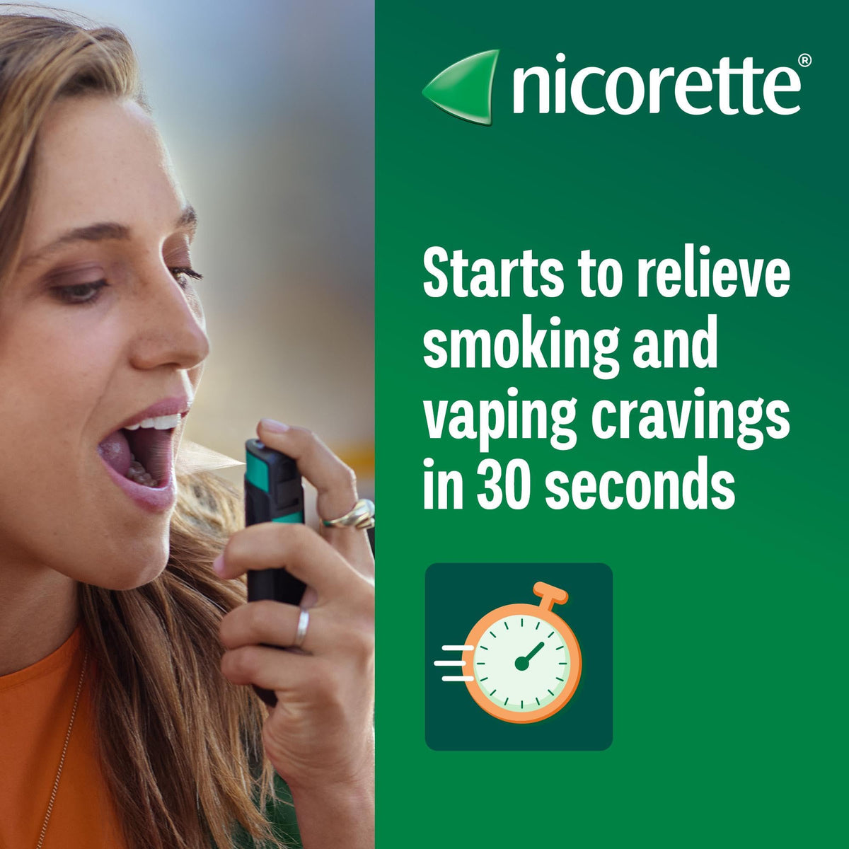 Nicorette Quickmist Mouthspray, Freshmint Nicotine Mouthspray, 2 Units x 150 Sprays (Packaging May Vary)