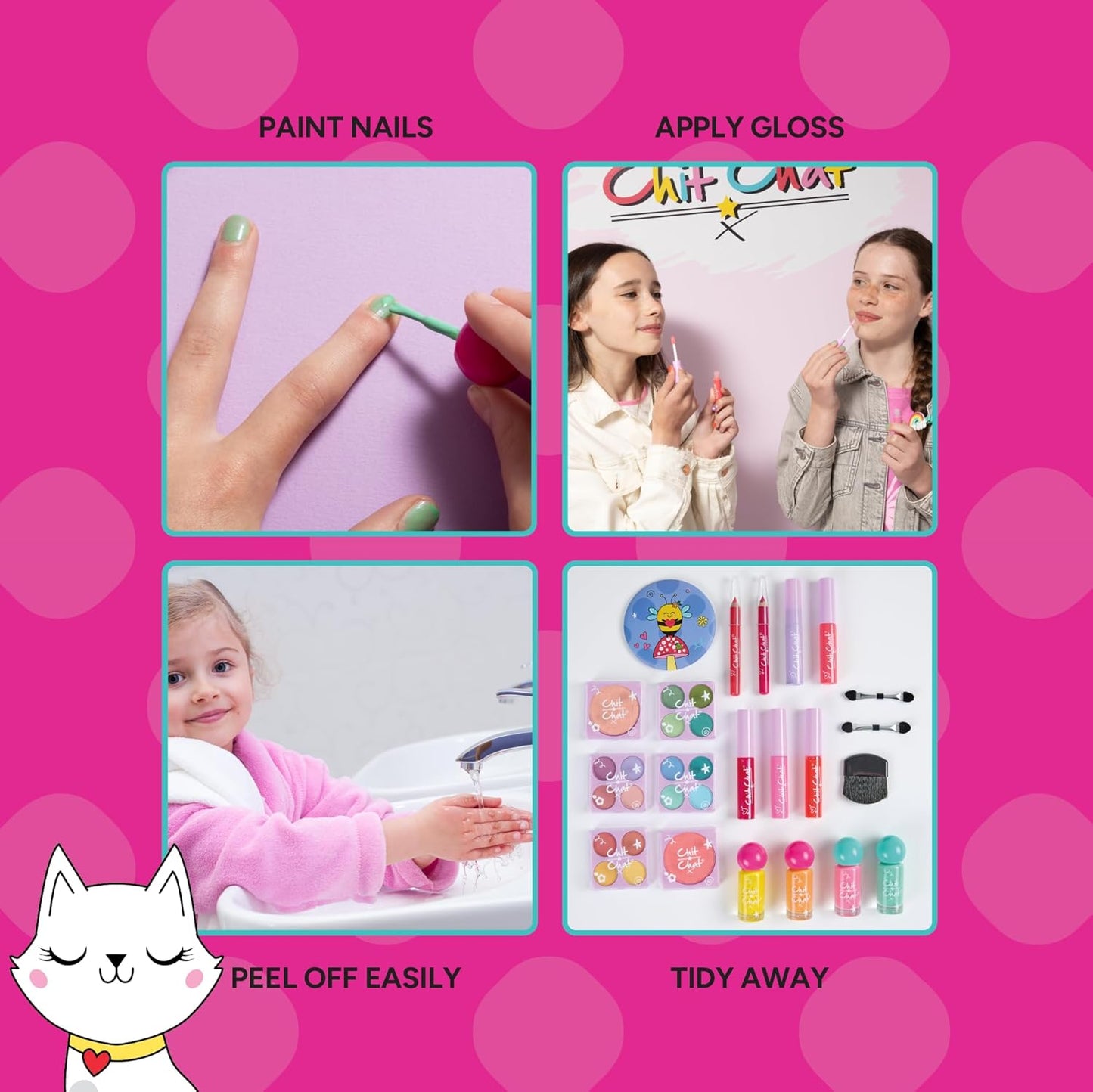 Chit Chat Beauty Box 21pc Makeup Set – The Ultimate Mini Me Makeup & Pamper Set for Little Fashionistas!