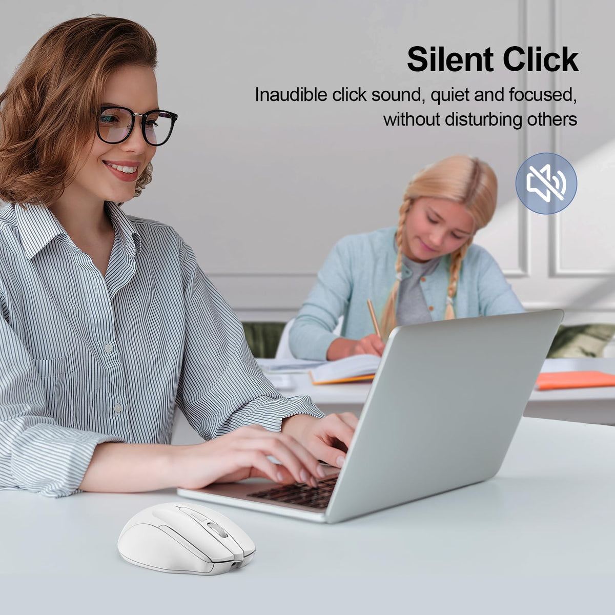 TECKNET Bluetooth Mouse, Rechargeable Bluetooth Wireless Mouse