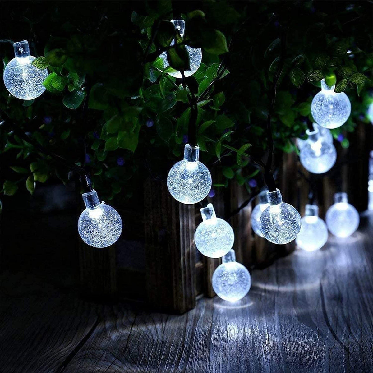 Lezonic Solar String Lights Outdoor, 50LED 7M/23Ft Solar Fairy Lights