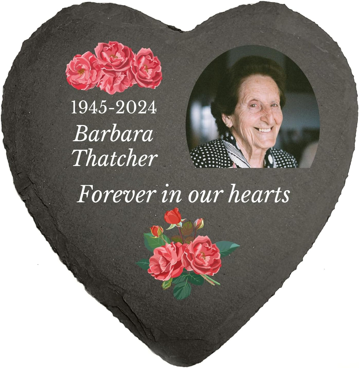 You Personalise UV Printed Photo Memorial Grave Marker Personalised Photo