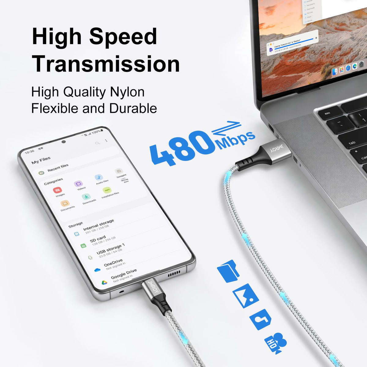 Extra long USB to USB C Cable 3m, PS5 Controller Charging Cable Type C Charger cable for Samsung Galaxy S22 S21 S20 Plus Note 10 9 8, Google Pixel,LG, Playstation 5, Xbox Series X/S