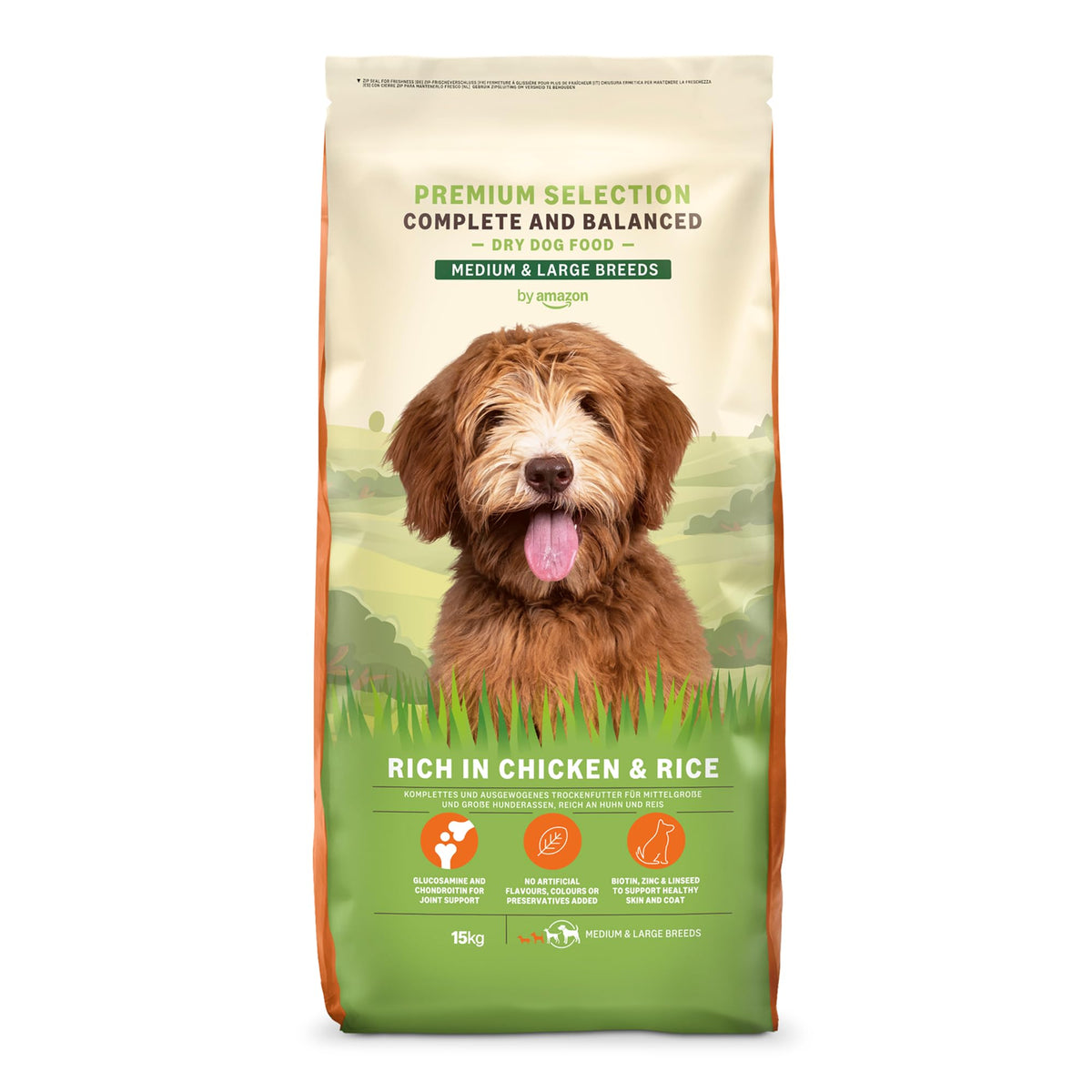 by Amazon Complete Dry Dog Food Rich in Chicken & Rice 3kg