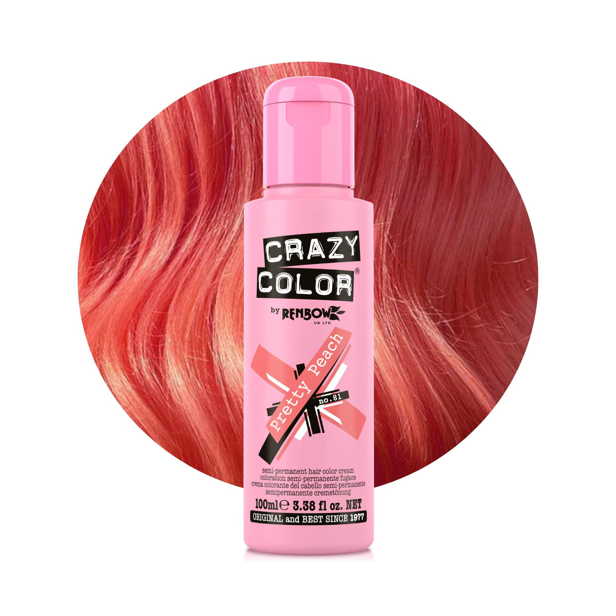 Crazy Color Cyclamen Pink Hair Dye 100ml