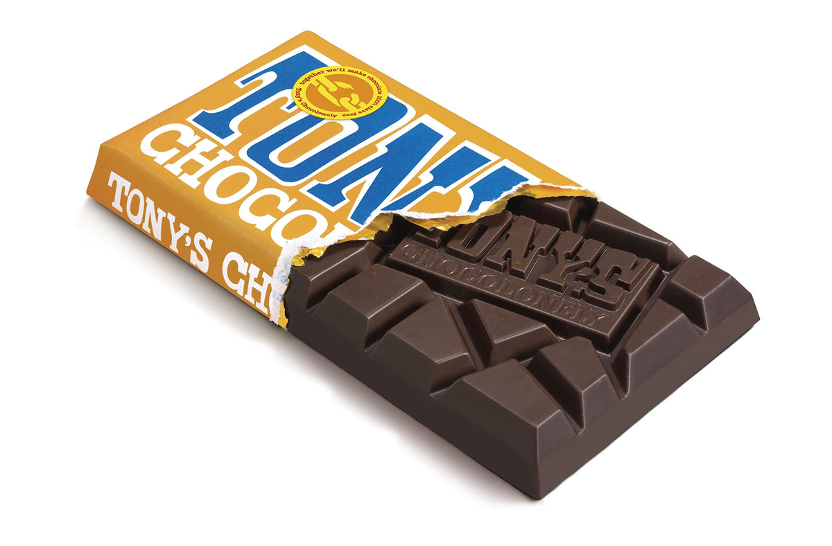 Tony's Chocolonely Milk Chocolate Bar - 180g Belgian Fairtrade Chocolate, Gift, 32% Cocoa, Vegetarian