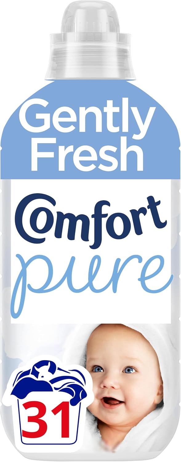 Comfort Pure Fabric Conditioner Dermatologist-Recommended and Hypoallergenic with a Gently Fresh Fragrance 31 washes (930 ml)