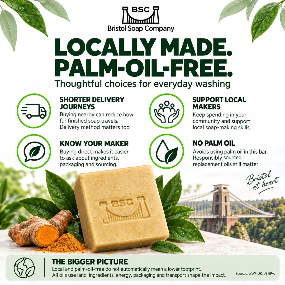 Handmade Coconut and Shea Butter Artisan Soap, Orange