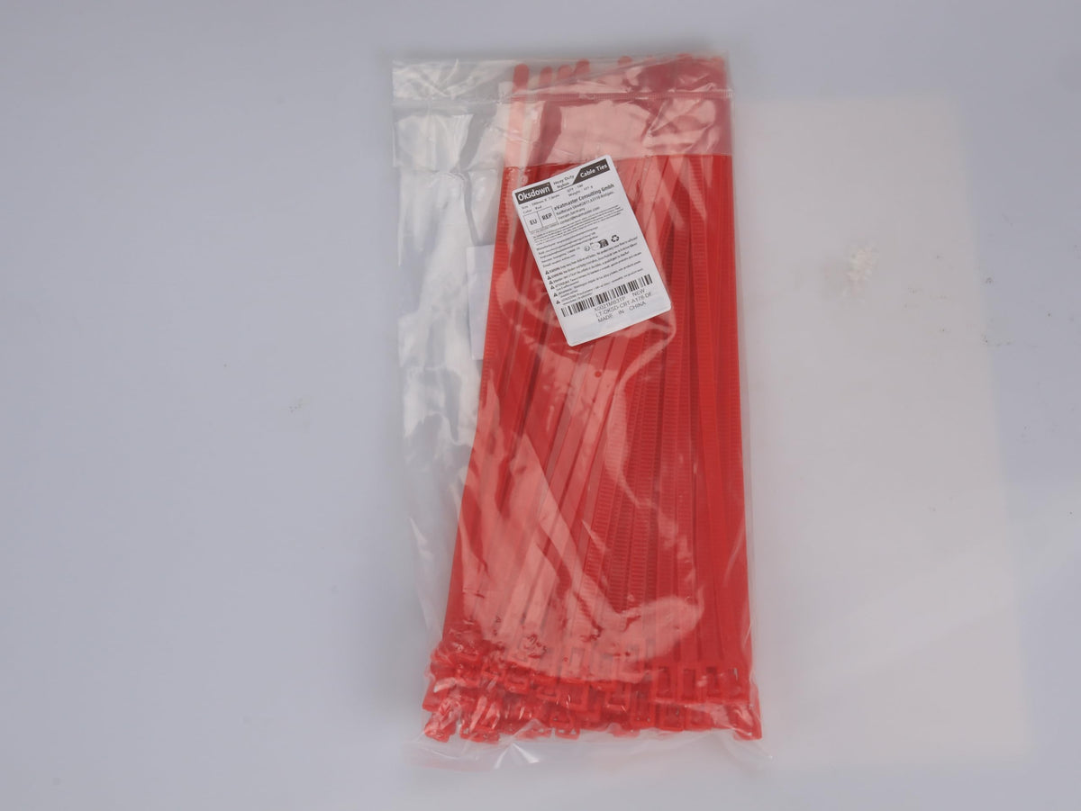 100 Pack Yellow Plastic Cable Ties 300mm×3.6mm Heavy Duty Strong Nylon Premium Self Locking 12 inch/30 cm Long Zip Tie Wraps