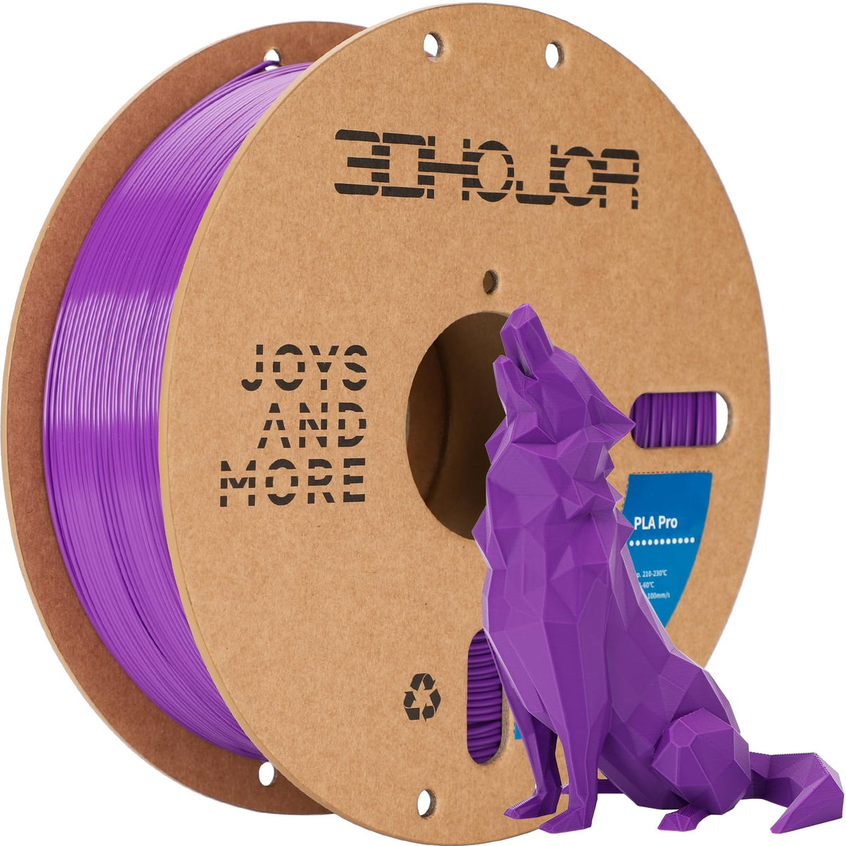 3DHoJor PLA+ PLA Plus Filament 1.75mm 1kg(2.2lbs) for 3D Printers,Yellow