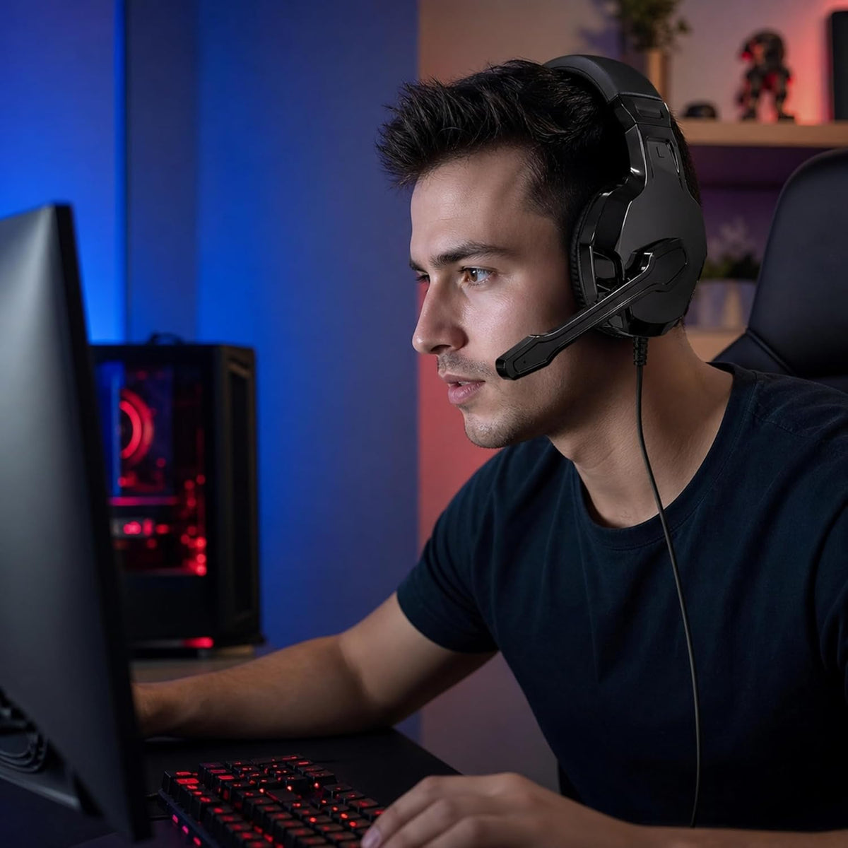 Betron Wired Gaming Headset with Microphone