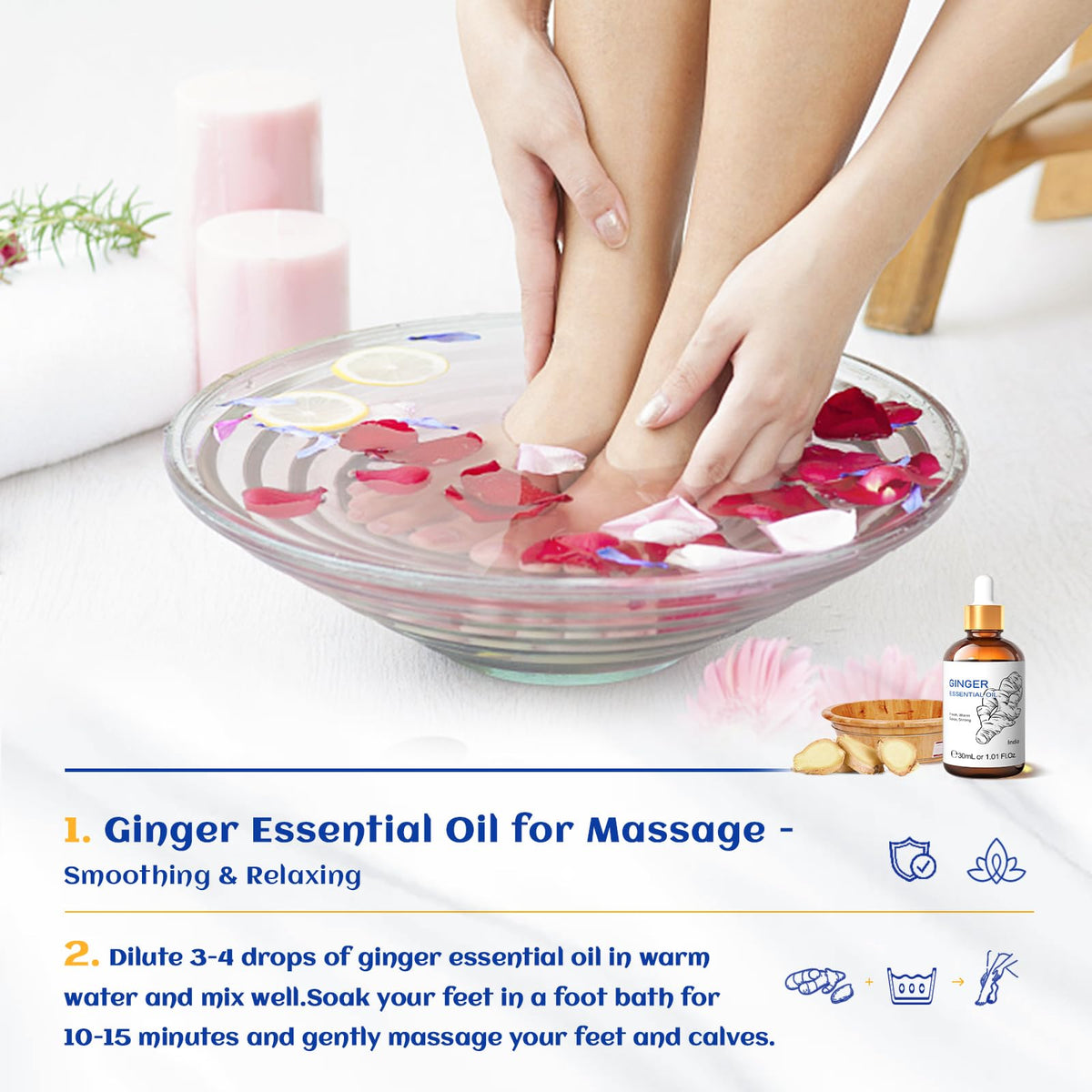 HIQILI Tea Tree Oil for Nail Fungus, Skin, Hair, Acne