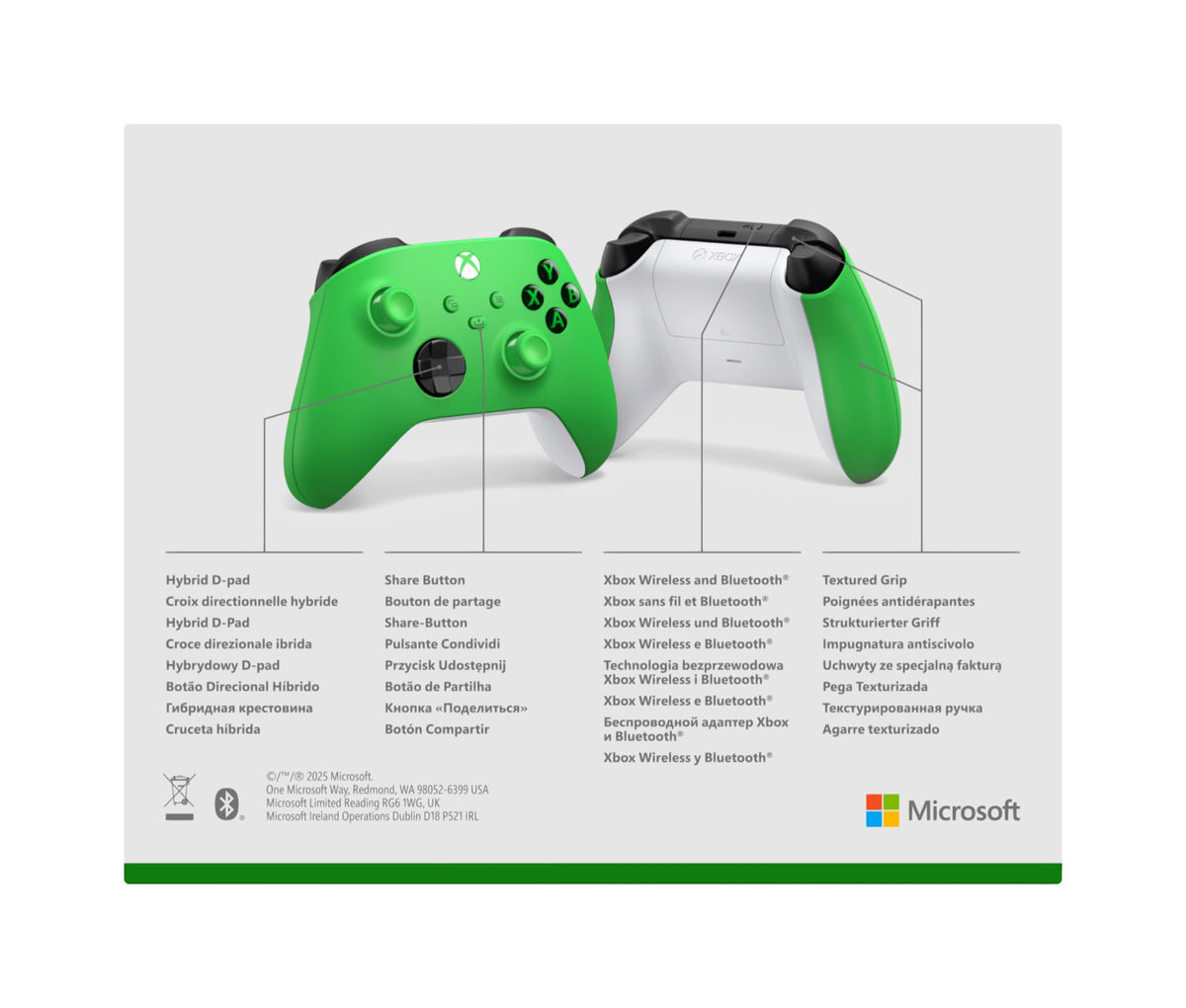 Xbox Wireless Controller – Carbon Black Series X|S, One, and Windows Devices