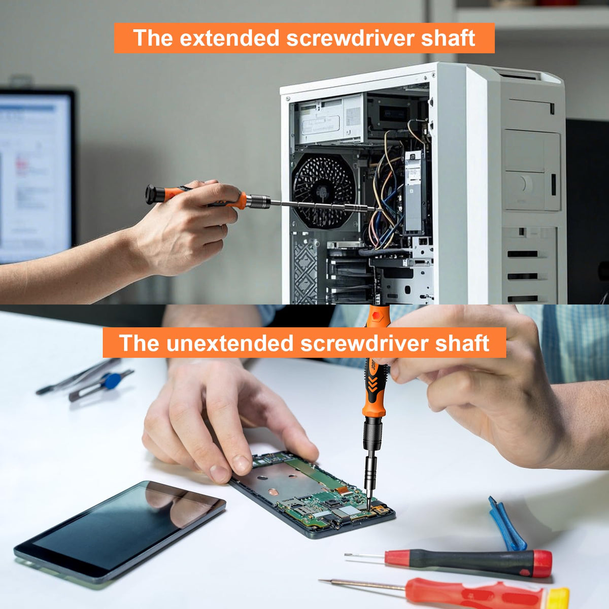 JOREST Precision Screwdriver Set, Small Screwdriver with Torx T5 T6 T8 T9, Triwing Y00, Star P5, Mini Repair Tool Kit for Laptop, Switch, PS5,Xbox, MacBook, iPhone, Ring Doorbell, Watch, Glasses