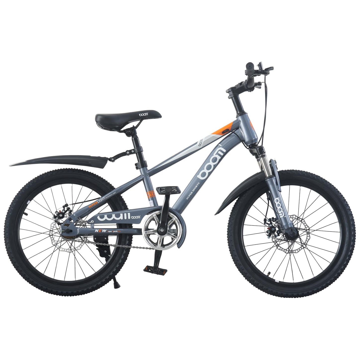 LSBIKE Kids Mountain Bike with Front Suspension & Disc Brakes — 18"/20"/22" | Ages 5-13