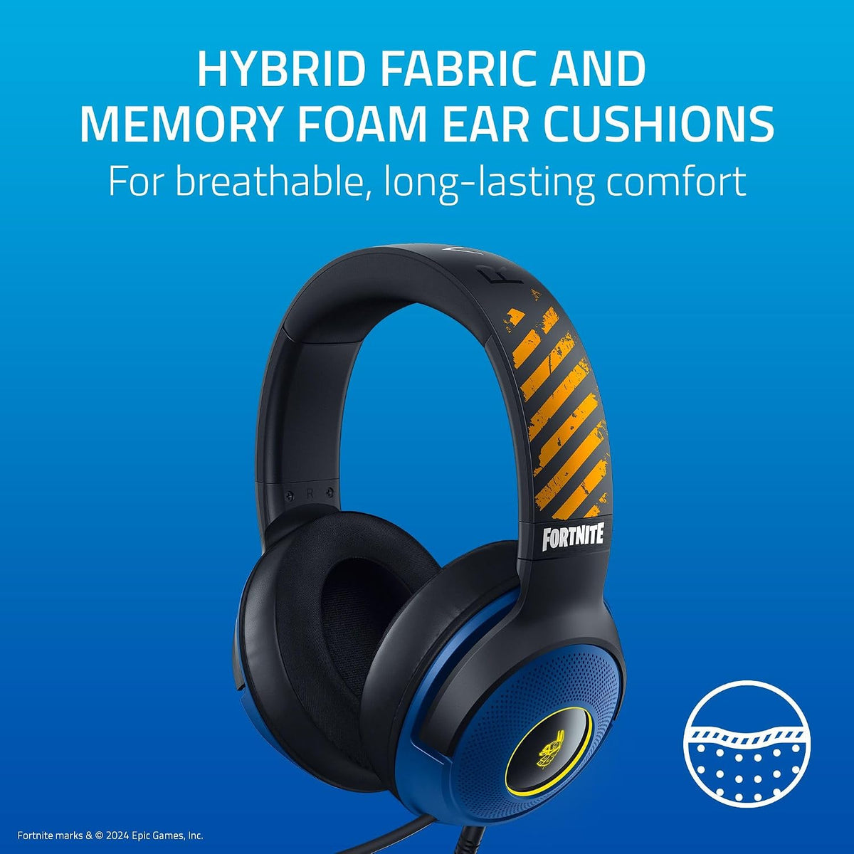 Razer Kraken V3 X USB - Wired USB Gaming Headset (ultra-lightweight at 285g, TriForce 40mm drivers, HyperClear Cardioid Microphone, 7.1 surround sound, Chroma RGB) Black